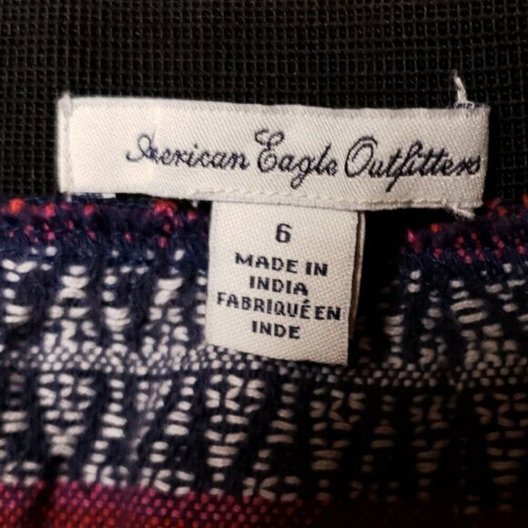 American Eagle Women's Aztec Print Mini Skirt 6 - Picture 5 of 6